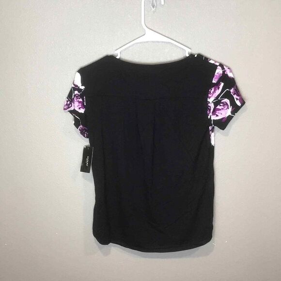 Alfani Printed Round-Hem Womens T-Shirt Womens Size PP - Picture 4 of 5